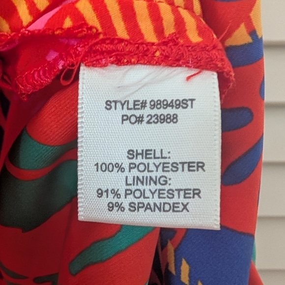 NWT Skies are Blue Vibrant Leaf Dress - Picture 6 of 7